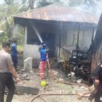 Rumah Dewi di Kolut Hangus Dilalap Api, Kerugian Capai Rp50 Juta